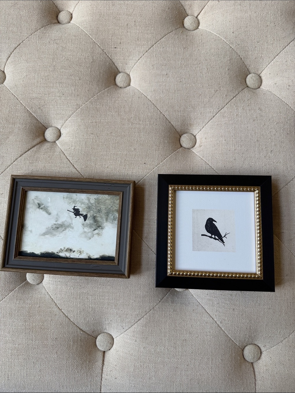 Set of 2 New Petal Lane Mini Halloween Framed Prints